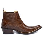 Botina Country Masculina Couro Anaconda Nescau