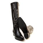 Bota Over Montaria Feminina Couro Legítimo Floater Preto