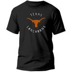 Camiseta Country Texas Preta 100% Algodão