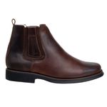 Botina Masculina Beretta Alto Conforto Couro Legítimo Fóssil Café