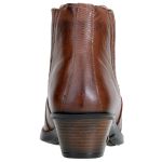 Botina Country Masculina Bico Afinado Couro Floater Pinhão