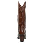 Bota Texana Feminina Bico Fino Couro Legítimo Soft Pinhão