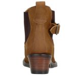 Bota Country Cano Curto Feminina Couro Legítimo Refulonado Mascavo
