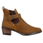 Bota Country Cano Curto Feminina Couro Legítimo Refulonado Mascavo