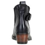 Bota Country Cano Curto Feminina Couro Legítimo Soft Preto
