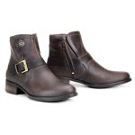 Bota Country Cano Curto Feminina Couro Legítimo Fóssil Café