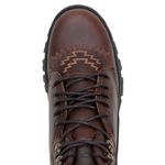 Coturno Masculino Alto Conforto Couro Legítimo Fóssil Café