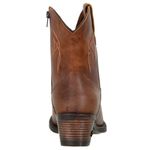 Bota Cano Curto Feminina Country Couro Legítimo Fóssil Castor