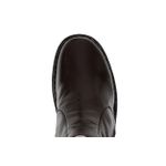 Botina Anti-Stress Alto Conforto Masculina Couro Café Com Zíper
