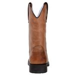 Bota Texana Country Masculina Bico Quadrado Couro Legítimo Fóssil Castor