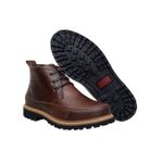 Coturno Masculino Beretta Cano Curto Couro Legítimo Fóssil Café