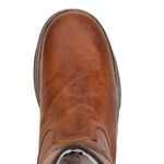 Bota Texana Masculina Bico Redondo Couro Legítimo Fóssil Castor Solado Street