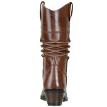 Bota Texana Masculina Sanfonada Couro Látego Pinhão