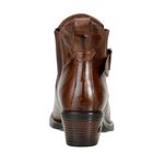 Bota Country Cano Curto Feminina Couro Legítimo Soft Pinhão