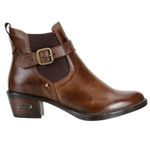 Bota Country Cano Curto Feminina Couro Legítimo Soft Pinhão