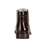 Coturno Masculino Couro Legítimo Floater Café Alto Conforto