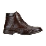 Coturno Masculino Couro Legítimo Floater Café Alto Conforto