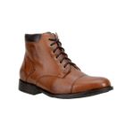 Coturno Masculino Couro Legítimo Floater Pinhão Alto Conforto