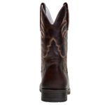 Bota Texana Masculina Couro Crazy Horse Café Solado Texas