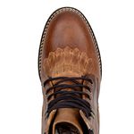 Coturno Country Masculino Couro Legitimo Fóssil Castor e Café
