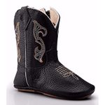 Bota Texana Baby Country Couro Preto