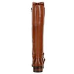  Bota Montaria Over De Cano Alto Couro Legítimo Pull Up Caramelo