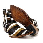 Botina Country Masculina Bico Fino Couro Legítimo Bovino Pelo Holandesa 3 Cores