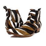Botina Country Masculina Bico Fino Couro Legítimo Bovino Pelo Holandesa 3 Cores
