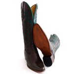 Bota Texana Feminina Country Couro Legítimo Bovino Floater Chocolate Bordado Estrela