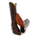 Bota Texana Feminina Country Couro Legítimo Bovino Anaconda Nescau