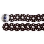 Cinto Feminino Em Couro Legitimo Látego Café Redondo 