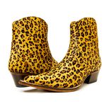 Botina Country Masculina Bico Fino Couro Legítimo Bovino Legítimo Onça