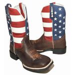 Bota Texana Masculina Cano Padrão Couro Bovino Legítimo Mustang Café e Cano EUA Solado Borracha