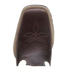 Bota Texana Country Masculina Couro Bovino Legítimo Floater Branco e Fóssil Café Raio 