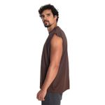 Regata Oversized Masculina Machão Marrom
