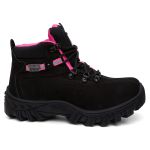 Bota Feminina JohnCat 2113 Couro Legítimo | Biqueira Composite, Solado Antiderrapante Blaqueado