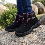 Bota Feminina JohnCat 2113 Couro Legítimo | Biqueira Composite, Solado Antiderrapante Blaqueado