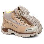 Bota Tênis Intruder Masculina Couro Off 9840 | Biqueira Composite, Palmilha Gel Anatômica, Solado Blaqueado Antiderrapante – 37 ao 44