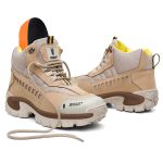 Bota Tênis Intruder Masculina Couro Off 9840 | Biqueira Composite, Palmilha Gel Anatômica, Solado Blaqueado Antiderrapante – 37 ao 44