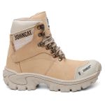 Bota Casual e de Segurança Masculina Johncat 9810 – Couro Legítimo + Solado de Borracha Costurado
