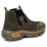 Botina Masculina Couro Nobuck Johncat com Biqueira Composite Reforçada, Solado Micro Expandido Blaqueado, Palmilha Gel Anatômica