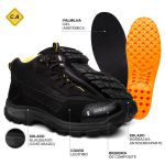 Bota Tênis JohnCat Intruder 9840 – Blaqueada, Biqueira de Composite e Palmilha em Gel