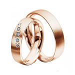 Alianças de Ouro Rose 18k Lecce Semi Abaulada 5.0mm