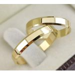 Alianças de Casamento Ouro 18k Chanfrada - 3mm 