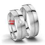 Alianças de Ouro Branco Paris 6mm