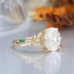 Anel de Noivado Jundiaí Zircônia Oval