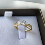 Anel de Noivado Aparecida de Goiânia Zircônias