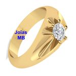 Anel de Ouro Masculino Brasília 9,2mm