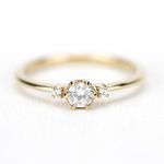 Anel de Noivado Almada 0,25 Pts