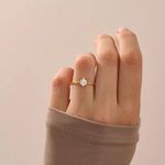 Anel de Noivado Piracicaba Zircônias